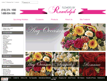 Tablet Screenshot of flowersbyrandolph.com